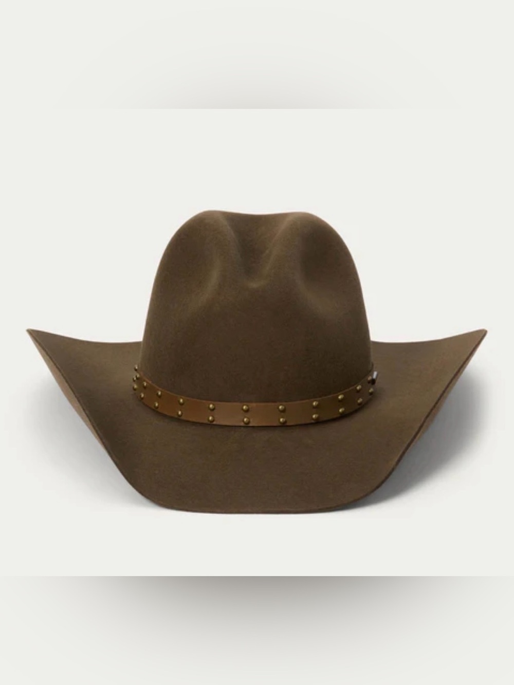 Stetson Brown Cowboy Hat with Wide Brim and Tall Crown
